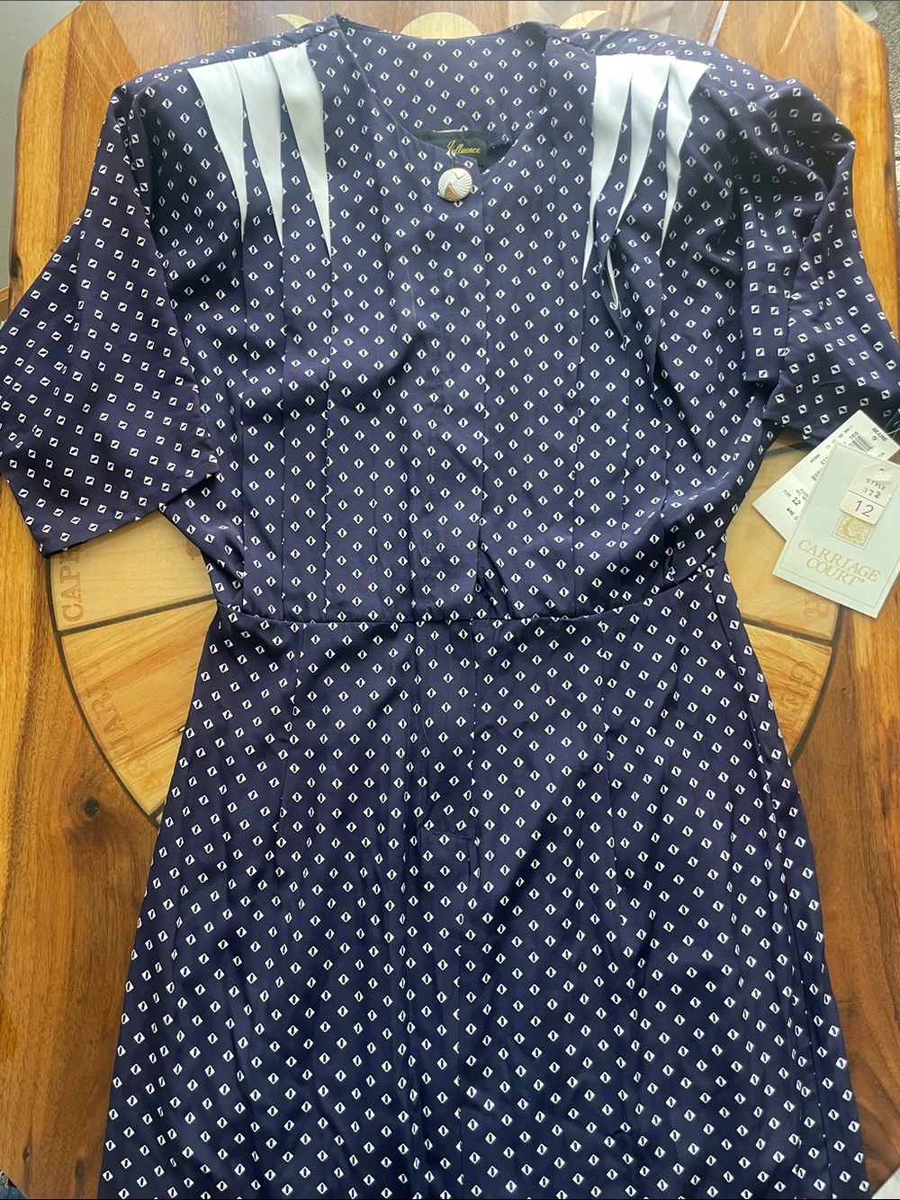 Vintage Deadstock 80s Midi Dress Sears Tag